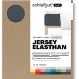 schlafgut Easy Jersey Elasthan Boxspring 140 x 200 - 160 x 220 cm gray light