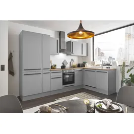 BASIC by Balculina Winkelküche Denver L-Form 310 cm grau