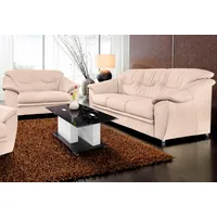 Polstergarnitur SIT & MORE "Savona", beige (natur), H:90cm T:90cm, Sitzmöbel-Sets, (2-tlg.), bestehend aus je einem 2- und 3-Sitzer, inklusive Federkern