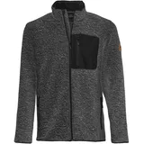 Forsberg warme Strickjacke mit Brusttasche / dunkelgrau / XXL