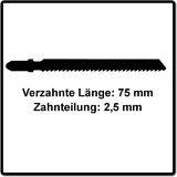 Festool Stichsägeblatt S 75/2,5/5