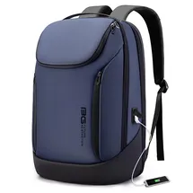 Bange Business Smart Rucksack, wasserdicht, passend für 39,6 cm (15,6 Zoll) Laptop-Rucksack mit USB-Ladeanschluss, langlebiger Reiserucksack (blau (drei Taschen), blau, L