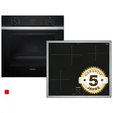 Siemens EQ212XA02Z, Einbau-Backofen-Set, EH64KBFB5E + HB213ABS3, Einbau-Backofen, Induktionskochfeld