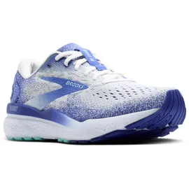 Brooks Ghost 16 Damen White/Amparo Blue/Limpet Shell 40,5