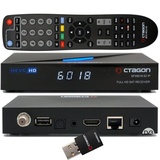 OCTAGON SFX6018 S2+IP 1x DVB-S2 HD H.265 HEVC, E2 Linux Smart Receiver, Satelliten Receiver, Aufnahmefunktion, Kartenleser, YouTube, Web-Radio, 300Mbit WiFi Stick, HDMI