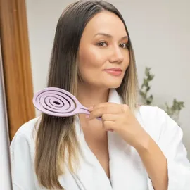 Ninabella Haarbürste ohne Ziepen für Damen, Herren - Entwirrbürste Haarbürsten - Rosa