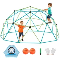 Vevor Klettergerüst geometrisches Klettergerät 305 cm Blau/Grün