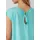 s.Oliver T-Shirt mit weitem Ausschnitt, Cut-out und Schleife - türkis - 44