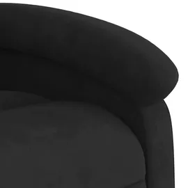vidaXL Relaxsessel mit Aufstehhilfe Samt 56,1 x 82 x 75,7 cm Schwarz