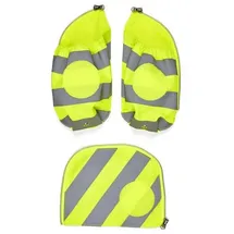 ergobag ERG-STR-002-103 Fluo Seitentaschen Zip Set mit Reflektorstreifen, Gelb,