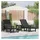 vidaXL Gartenliege 195,5 x 53 x 30 cm Schwarz