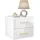 lookway Nachtschrank LINA LUX 45 x 41,8 x 38,5 cm Gold/Weiß