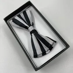 Exner Fliege Blockstreifen Fb. silber/schwarz : Blockstreifen silber/schwarz : 100% Polyester 210 g/m2 Fliegen