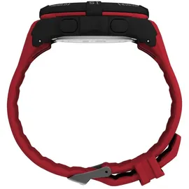 Timex UFC Rush Herren-Armbanduhr, 52 mm, rotes Armband, digitales Zifferblatt, schwarzes Gehäuse TW5M59200