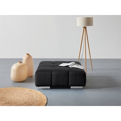 COTTA Hocker Orion, gemütlicher Hocker im modernen Design schwarz