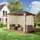 TOOLPORT Gartenpavillon 3 x 3 m braun/champagner