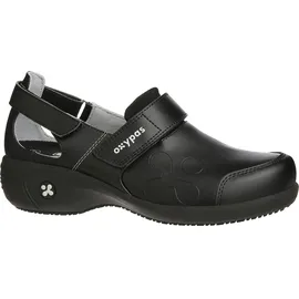 Oxypas SALMA Damen, Sicherheitsclog Leder Schwarz, 37 EU