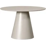 Woood Esstisch Jorre, Beige, Holzwerkstoff, rund, konisch, 120x76x120 cm in verschiedenen Holzdekoren erhältlich, Esszimmer, Tische, Esstische, Esstische rund