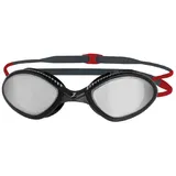 Zoggs Tiger Titanium Schwimmbrille Mit Spiegelglas - Grey Red - R
