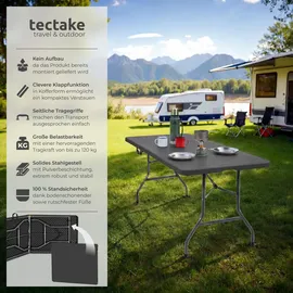 Tectake Campingtisch Panja Anthrazit