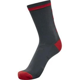 hummel Elite Indoor Socken kurz Ebony/Flame Scarlet 27-30
