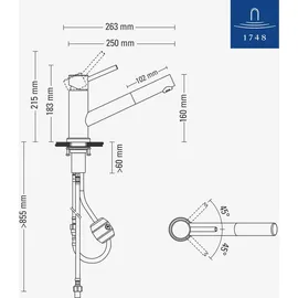 Villeroy & Boch Como Shower Window edelstahl massiv 925800LC