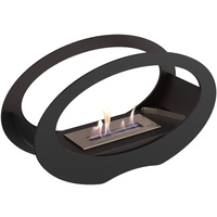 Kratki Echo Schwarz Bio Ethanol mit TÜV 50x29x16,2 cm, Gewicht: 7,8 kg, Brennstoff: Bio-Ethanol für einen ruß- und rauchlosen Feuerzauber, Echo/Czarny/TUV,