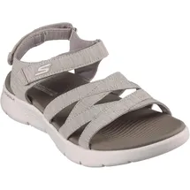 SKECHERS Damen On-The-go Walk Flex Sandal-Sublime Sportsandale, Taupe Textile, 42