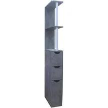 Hti-Living Raumteilerregal 136 cm grau