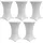 Baumarktplus 5x Stehtischhusse Stretch 70 cm weiß Tischdecke Husse Bistrotisch Partytisch