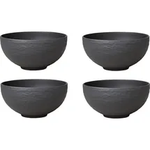Villeroy & Boch Manufacture Rock Suppen Bol schwarz Ø 12,5 cm 4er Set