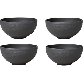 Villeroy & Boch Manufacture Rock Suppen Bol schwarz Ø 12,5 cm 4er Set