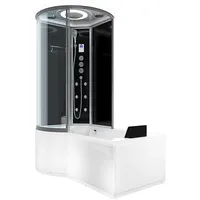 AcquaVapore Kombination Badewanne Dusche K55-R33-EC Duschtempel 100x170