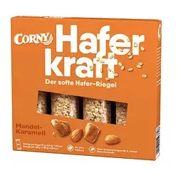 CORNY Haferkraft Mandel-Karamell Müsliriegel 4 Riegel