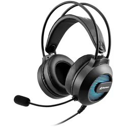 Sharkoon SGH20 USB-Gaming-Headset kabelgebundenes USB-Headset mit RGB-Beleuchtung an den Ohrmuscheln und 50mm-Treiber