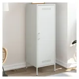 vidaXL Highboard Weiß 36x39x113 cm Stahl