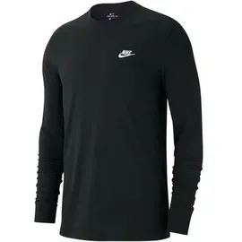 Nike Sportswear Club Langarm-T-Shirt Herren Black/White S