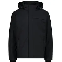 CMP - Lange Herrenjacke mit automatischer Kapuze, Schwarz, 54