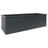 MCW Hochbeet MCW-N24, Metallhochbeet Gemüsebeet Blumenkasten Pflanzkübel, Schneckenkante 78x250x90cm Eisen 65kg, anthrazit