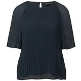 s.Oliver Black Label Damen 2164910 Plissee Blouse, Navy, 42 - 42