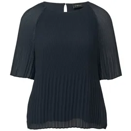 s.Oliver Black Label Damen 2164910 Plissee Blouse, Navy, 42 - 42