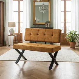 B&D home Sitzbank Karen Gelb 100 x 48 x 56 cm