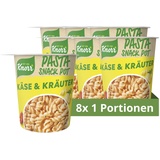 Knorr Snack Pot Käse & Kräuter leckere Instant Nudeln fertig in nur 5 Minuten 8 x 59 g