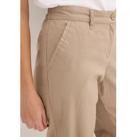 bonprix Leinenhose Loose Fit Braun 44