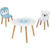 Janod Kindersitzgruppe Arktis 3-tlg. weiß