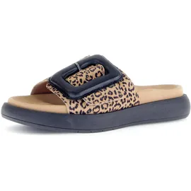 Gabor Damen Pantoletten, Frauen Slipper,Best Fitting,Schlupfschuhe,schluepfschuhe,Slides,Slip-ons,Backless Slipper,Natur/schwarz,37 EU