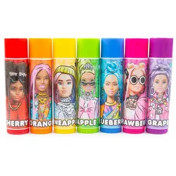 Farbiger Lippenbalsam Barbie Für Kinder 7 Stücke