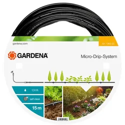 Gardena Micro-Drip-System Tropfrohr Tropfschlauch oberirdisch, 15m