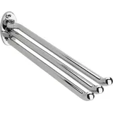 tecuro Handtuchhalter 3-teilig - Messing verchomt - 400 mm - schwenkbar