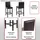 MCW Barhocker Vicenza 2er-Set Holz Leder 2er Set Braun